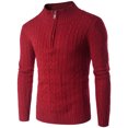 thumbnail image 2 of FjofprSweaters for Men $ 5.00 Men's Spring And Long Sleeve Round Neck White Slim Pullover, 2 of 7
