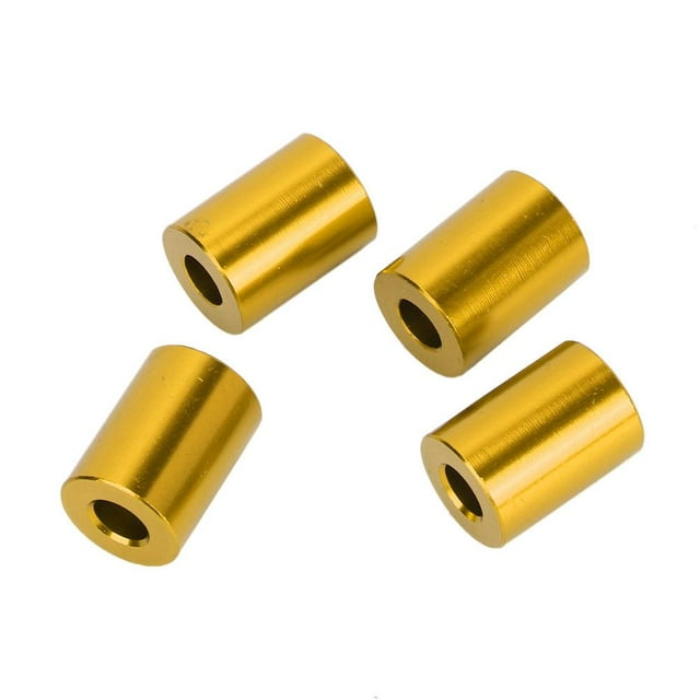 Fyydes Aluminum Spacer Riser,Car Aluminum Alloy Engine Hood Ventilation Spacer Riser Fit for 6mm Motor, Spacer Riser Kit
