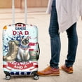 thumbnail image 4 of I'm a Siamese Dad and a Veteran, Nothing Scares me Happy Father's Day Travel Luggage Cover Cat Lover Kitten Owner Gifts Suitcase Dust Protective Decor - 00006, 4 of 5