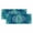 Blue Teal White, variant on Valances for Windows, Black Boho Kitchen Curtains Valances 2 Pack for Living Room Bedroom Bathroom, Retro Farmhouse Neutral Abstract Geometric Light Filtering Curtains Rod Pocket Valance 42"x12"