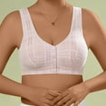 thumbnail image 2 of XFYSSS Fashion Front Closure Bras Push Up Bra No Underwire Plus Size Front Button Bra For Older Women Nursing Bras Womens Nylon Bra, 2 of 7