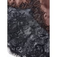 thumbnail image 6 of LMLYSoH Lace Trimmed Mini Skirt for Women Low Rise Satin Skirt Casual Summer Streetwear Skirts, 6 of 7