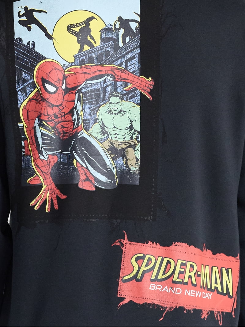 Spider-Man Men's and Big Men's Brand New Day Graphic Hoodie