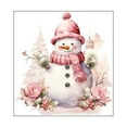 2024 Hot Selling Christmas Toilet Decal 1 Sheet Christmas Snowman