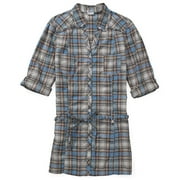 No Boundaries - Juniors Plaid Shirtdress