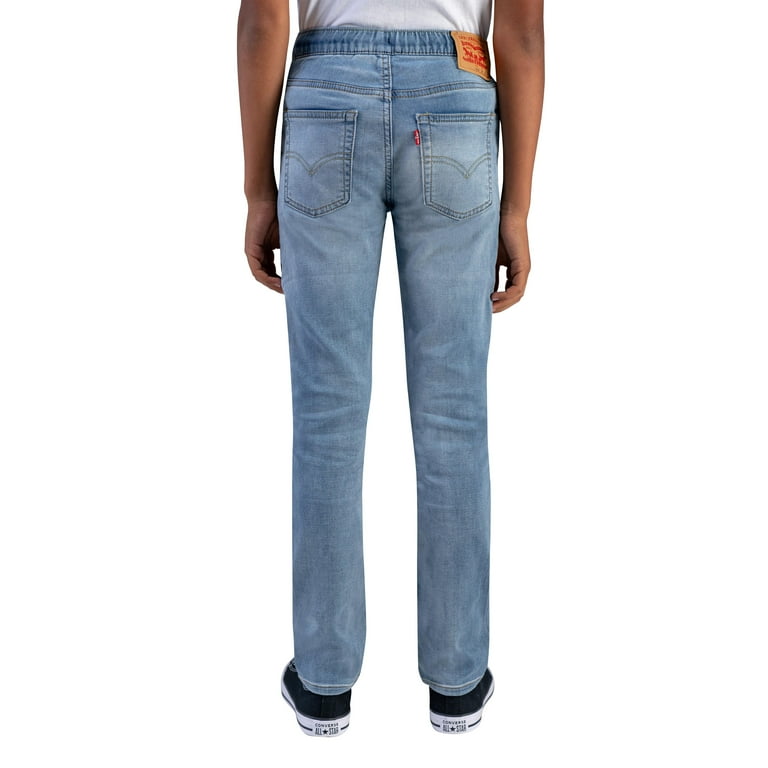 Levi s Boys Skinny Fit Pull On Jeans Sizes 4 20 Walmart