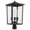 Noir, variant on Quorum Lighting - Three Light Post Mount - Post - Riverside - 3 Light Outdoor