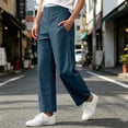 thumbnail image 5 of Otvok Ladies Lightweight Outdoor Bottoms, Stretch Waist Pocket Wide Leg Walking Pants for Everyday Wear, 5 of 7