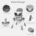 thumbnail image 5 of INFANS 9 in 1 High Chair, Convertible Baby Highchair for Babies and Toddlers, Table and Chair Set Building Block Infant Dining Booster Seat, Kids Stool with Activity Children Play Kitchen, 5 of 10
