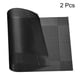 thumbnail image 3 of Individuales Manteles 450x300mm 2uds PVC Mesa Lavable Tejido Individual Mantel Negro Gris Unique Bargains, 3 of 5