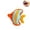 D, variant on Cute Tropical Fish Plush Stuffed Animal, Soft Fluffy Colorful Striped Angelfish Plush Doll, Vibrant Ocean Fish Plush Toy Pillow for Sofa Bed Home Decor Relaxing Companion Gift