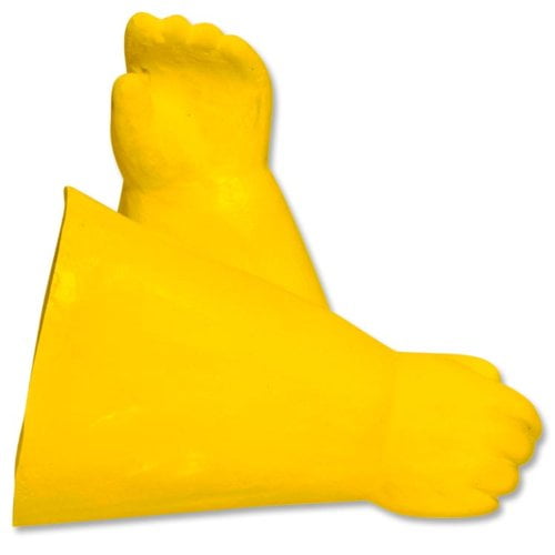 yellow superhero gloves