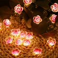 thumbnail image 5 of Luces LED Sakura, cadena de flores de cerezo, cadenas de luces de flores, cadena de luces de cerezo rosa para fiestas, vacaciones, bodas, cumpleaños, ambiente (2 m), 5 of 5