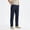 Navy Blue, variant on Men's Business Casual Pants - Lightweight Stretch Cotton Chinos, Elastic Waist Flat Front Trousers for Spring Summer
