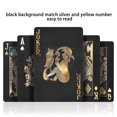 thumbnail image 4 of Juego de cartas Joyoldelf con estampado de dólar negro, impermeable, 2 unidades, 4 of 7