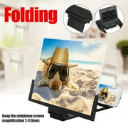 14 Inch Screen Magnifier for Cell Phone Folding 3D HD Magnifying Radiation Protection Screen Enlarger Foldable Phone Stand with Screen Amplifier for Movies Videos and Gaming