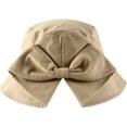 thumbnail image 5 of CoCopeaunts Summer Bucket Hats for Women Solid Color Cotton Packable Basin Hat Charming Fisherman Hat with Bow Wide-Brimmed, 5 of 8