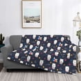 thumbnail image 2 of Rateoe Llamas 1 Pattern Flannel Throw Blanket, Ultra-soft Blanket for Bed, Couch, Car, Hypoallergenic Anti-pilling blanket-60"x50"(Horizontal), 2 of 6