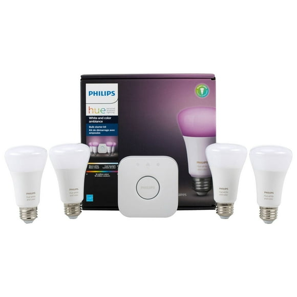 Kit de démarrage Philips Hue blanc et couleur Ambiance A19