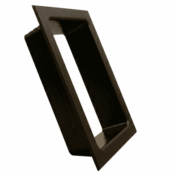 3 Pack FastCap Black Electrical Outlet Trim Ring Single