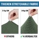 thumbnail image 3 of Fundas de sofá elásticas para cojines, fundas de sofá para fundas de muebles de estar (funda de base más fundas de cojines de asiento) cuentan con tela jacquard más gruesa mejoradaBronze GreenMedium, 3 of 5
