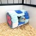 thumbnail image 5 of Bird Hammock Nest for Parrots & Small Birds, Hanging Plush Cotton Fleece Sleep Hut, Warm Winter Cage Bed with Straps, 18x15x15cm, 5 of 6