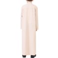 thumbnail image 4 of Boys Robe Arabic Thobe Thobe Long Sleeve Kaftan Crew Collar Robe for Boy Beige, 4 of 4