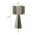 thumbnail image 3 of Modway Gia Handwoven Cotton Thread Striped or Plain Table Lamp in Black by Modway, 3 of 10