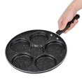 thumbnail image 3 of Zerodis Frying Pan, 5 Round Holes Aluminum Practical Convenient For Home Kitchen Breakfast Cooking Pan, 3 of 8