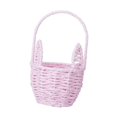 thumbnail image 4 of Esquirla Easter Flower Basket Empty Portable, Easter Decoration, Easter Egg Basket Wedding Flower Girl Basket for Holiday Pink, 4 of 8