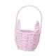 thumbnail image 4 of Cesta de Pascua con forma de conejito, cesta de flores con asa, vacía, decoración de Pascua, huevo de Pascua Rosa, 4 of 9