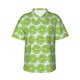 thumbnail image 1 of Balery Green Lemon Slices Camisas hawaianas de manga corta para hombre, camisas playeras de corte holgado, camisas de vacaciones con botones,X-Large, 1 of 7