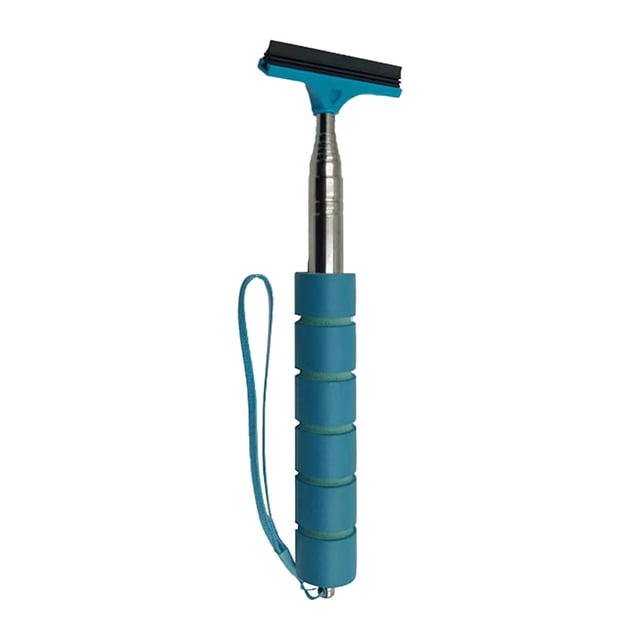pstuiky Retractable Rearview Mirror Wiper & Window Brush Quick Water Removal & Decontamination Tool Extends to 38.6 Inches for Easy Reach