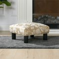 thumbnail image 3 of Pouf Carré Accent Jules Pouf Champagne Beige Floral, 3 of 11