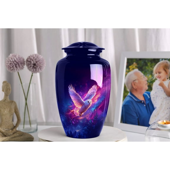 Owl urns for Human Ashes, Large Cremation Urn for Ashes for Women