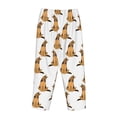 thumbnail image 5 of Naloa German Shepherd Dog Print Women’s Ultra-Soft Comfy Pajama Lounge Pants with Pockets & Drawstring, 5 of 8
