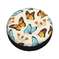 thumbnail image 3 of Bingfone Butterflies Spare Tire Cover Weatherproof Universal Wheel Protectors For Rv Camper Travel Trailer Suv Truck 14 Inch, 3 of 9