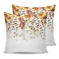 thumbnail image 7 of Outdoor Throw Pillow Cover Autumn Sunflower Eucalyptus Leaves Vines Waterproof Cushion Covers 2 Pack Farm Flower Art Pillow Cases Home Decoration for Patio Garden Couch Sofa, 7 of 7