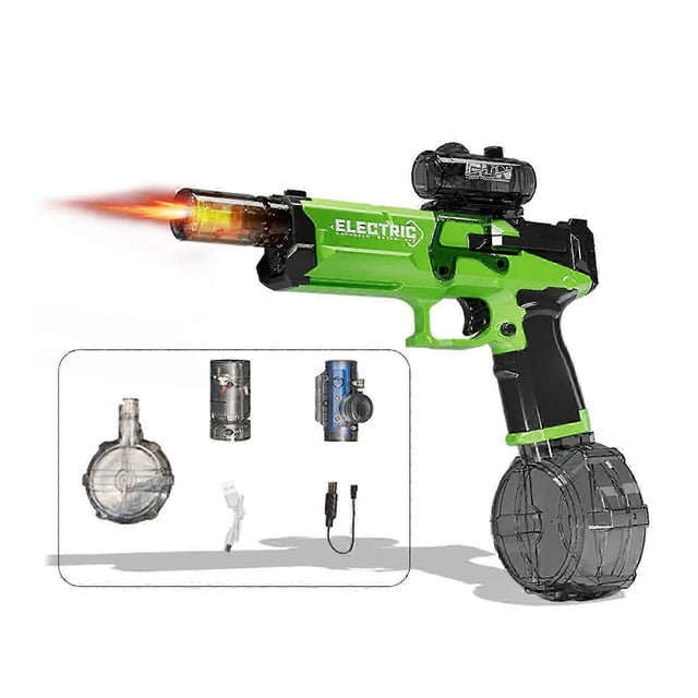 Large Capacity Electric Water Guns with Realistic Muzzle Flame Perfect For Outdoor Water Activity And Poolside Play