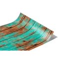 thumbnail image 2 of Rwraps Blue Wood Plank Distressed Aquamarine Gloss Vinyl Film Wrap 59in x 23ft Vinyl Vehicle Car, 2 of 9