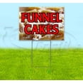 thumbnail image 1 of Funnel Cakes (18" x 24") Yard Sign, Includes Metal Step Stake, 1 of 6