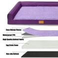 thumbnail image 4 of Exclusivo Mezcla Orthopedic Pet Bed for Medium Dogs 36"X24", L Shaped Waterproof Dog Beds with Removable Washable Cover, Purple, 4 of 7