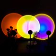 thumbnail image 5 of Sunset Projection Led Light, Rainbow Floor Stand Modern Lamp Night Light for Living Room Bedroom FYBTO tic Projector Gift for Wedding Birthday Party -USB Charging (Sunset Red), 5 of 5