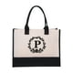 thumbnail image 1 of Women's Cotton Canvas Tote Bag Personalized Beach Shoulder Bag for Shopping and Travel, 1 of 7