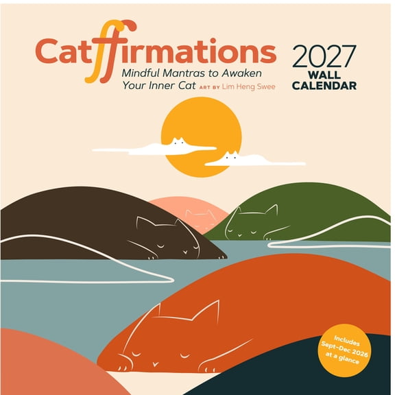Catffirmations 2027 Wall Calendar, (Paperback)