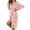 Pink, variant on Womens Bath Robe Fleece Long Sleeve Soft With Belt Printed Hooded Womens Sleepwear,Pink,S