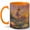 Orange, variant on Dancing Fairy 11oz Ceramic Mug, Sunset Lily Pond Fantasy Art
