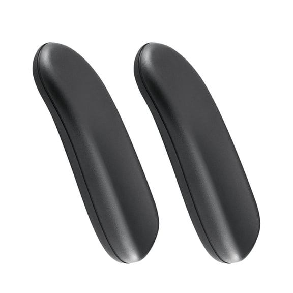koolsoo 2x Office Chair Replacement Arm Pads PU Durable Modern Simplicity Soft Support Computer Chair Parts Easy to Install Universal 25.5x8cm