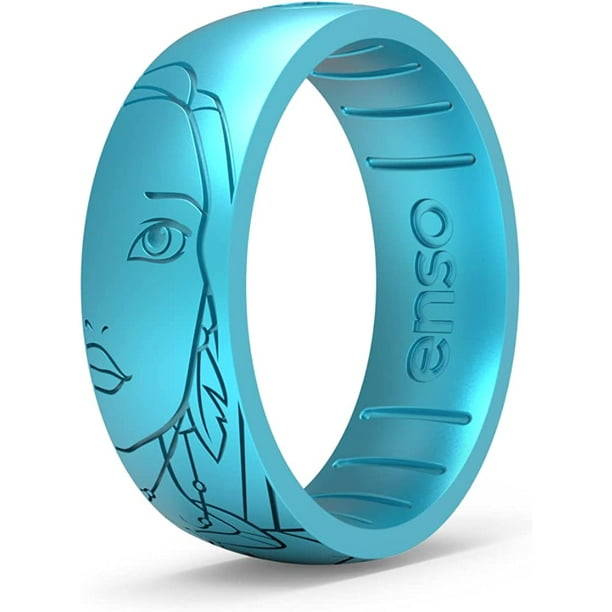 Enso Rings Disney Princess Etched Silicone Rings Comfortable and