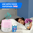thumbnail image 6 of Vicks Baby 0.6 gal Cool Mist Humidifier, Color Changing Night Light & 1 Bonus VapoPad, 200 sq ft, 6 of 8